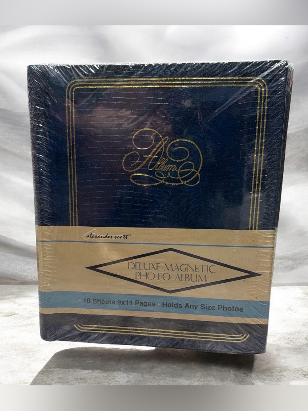 Vintage Alexander Scott 3 Pack Magnetic Photo Album 3) Navy Blue or 3) Burgandy
